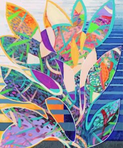 Colorful Abstract Plants paint by number