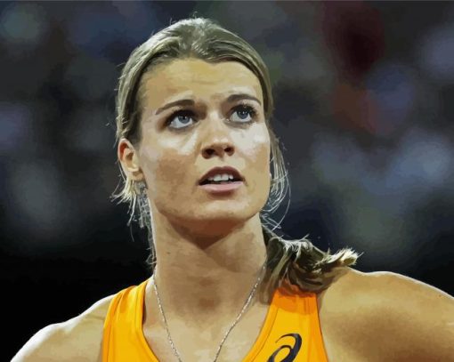 Dafne Schippers paint by number