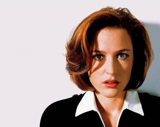 Dana Scully paint by number