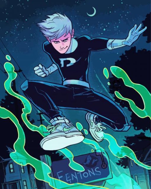 Danny Phantom Hero paint by number