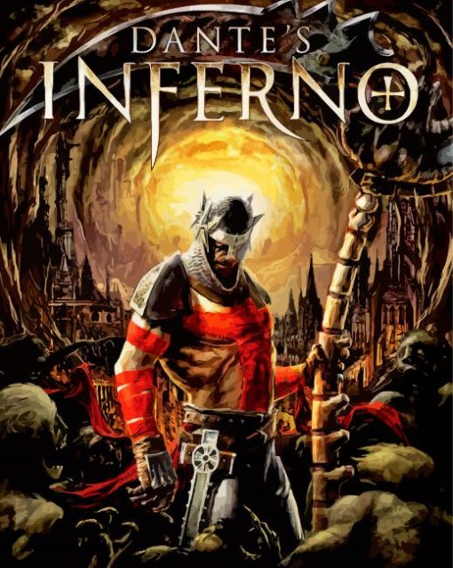 Dantes Inferno Anime Poster paint by number