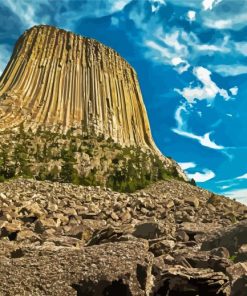 Devil Tower National Monument Wyoming paint by number