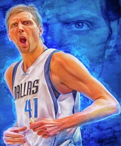 Dirk Werner Nowitzki Player paint by number