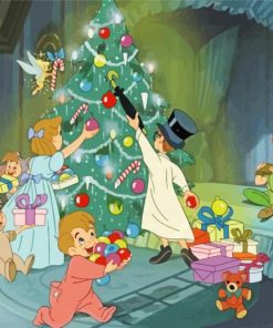 Disney Christmas Cartoon paint by number