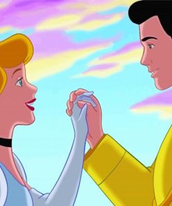 Disney Cinderella And Prince paint by number