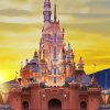 Disneyland Castle Hong Kong paint by number