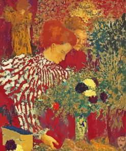 Douard Vuillard Woman In A Striped Dress paint by number