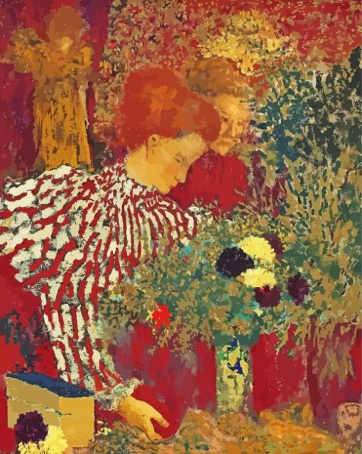 Douard Vuillard Woman In A Striped Dress paint by number