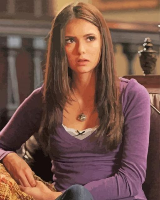 Elena Gilbert Movie Character paint by number