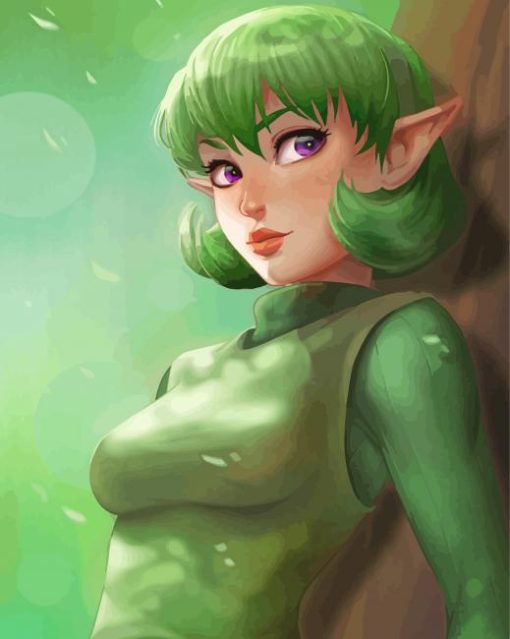 Elf Saria Legend Of Zelda Paint by number