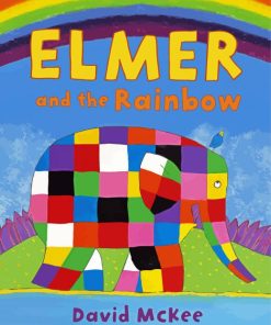 Elmer And The Rainbow paint by number