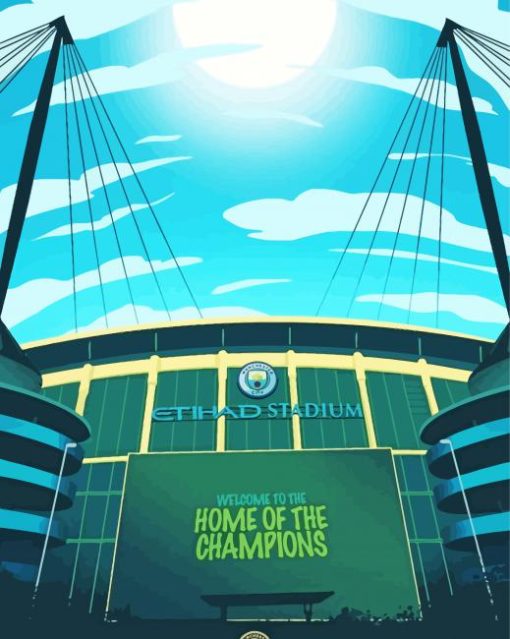 Etihad Stadium paint by number