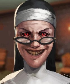 Evil Nun Game paint by number