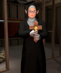 Evil Nun Game paint by number