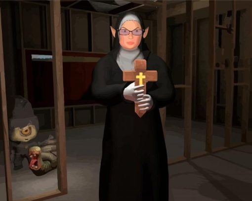 Evil Nun Game paint by number