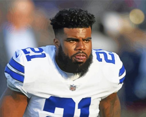 Ezekiel Elliott paint by number