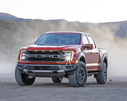 Ford F150 Truck paint by number