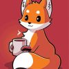 Fox And Coffee paint by number