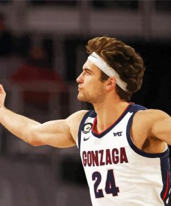 Gonzaga Bulldogs Basketball Player paint by number