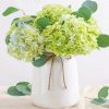 Green Flowers In Vase paint by number