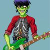 Guitarist Murdoc Niccals Paint by number