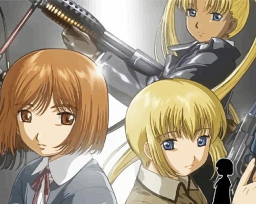 Gunslinger Girl Anime Paint by number