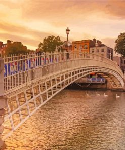 Half Penny Bridge paint by number