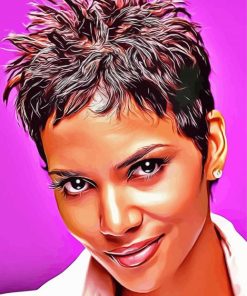 Halle Berry paint by number