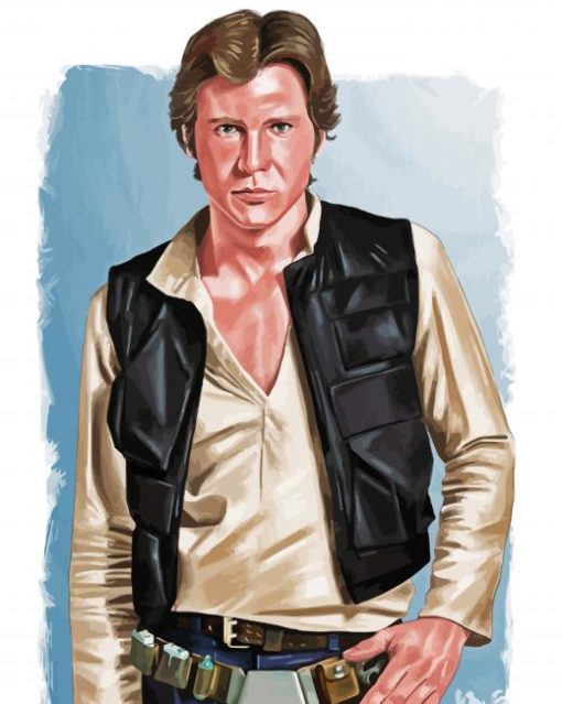 Han Solo Illustration Art paint by number