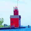 Holland Michigan Lighthouse Paint by number