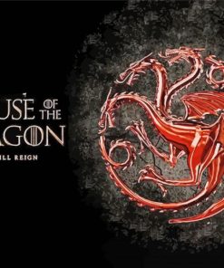 House Of The Dragon Logo paint by number