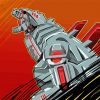 Illustration Mechagodzilla paint by number