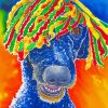 Jack Rasta Dog paint by number