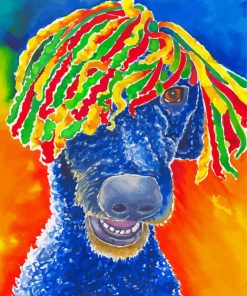 Jack Rasta Dog paint by number