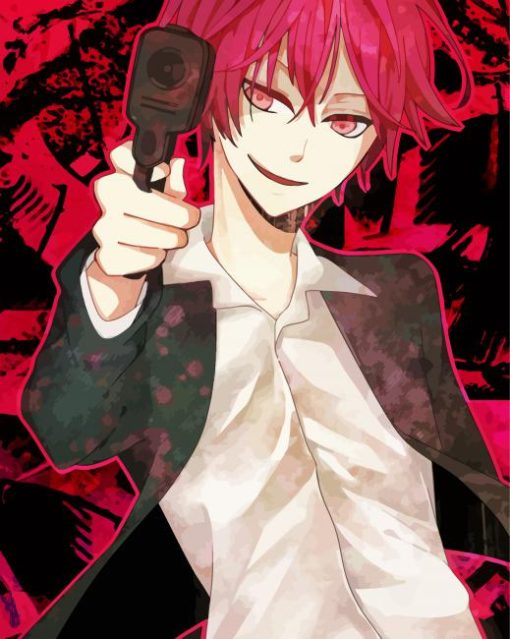 Karma Akabane Assasination Classroom Anime paint by number