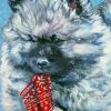 Keeshond Dog Animal paint by number