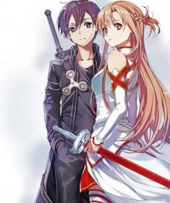 Kirito Asuna Paint by number