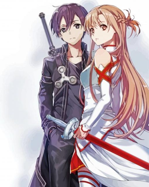 Kirito Asuna Paint by number