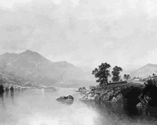 Lake George New York By John Frederick Kensett paint by number