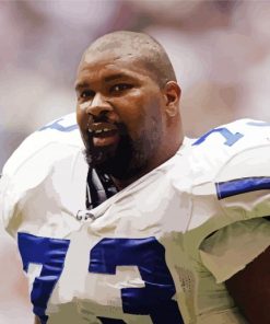 Larry Allen Football Player paint by number