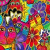 Laurel Burch Cats paint by number