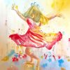 Little Girl Dancing Art paint by number