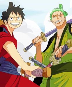 Luffy And Zoro One Piece paint by number