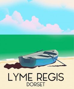 Lyme Regis Poster paint by number