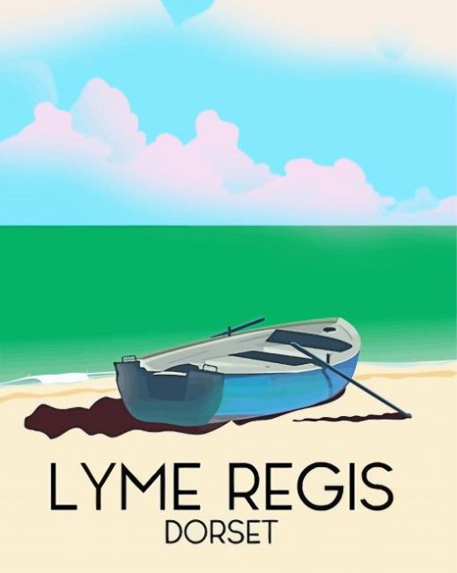 Lyme Regis Poster paint by number