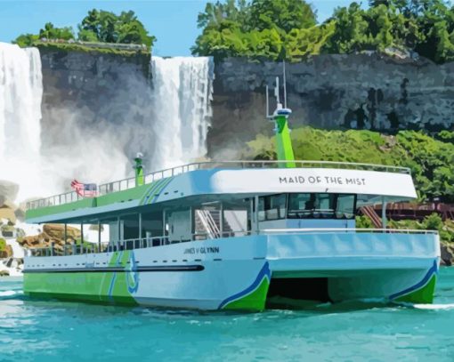 Maid Of The Mist Boat Tour Paint by number