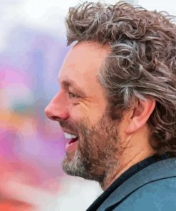 Michael Sheen Side Profile paint by number