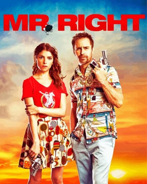 Mr Right Poster paint by number