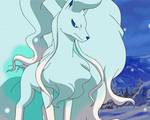 Ninetales paint by number