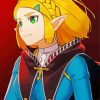 Princess Zelda Anime Girl paint by number